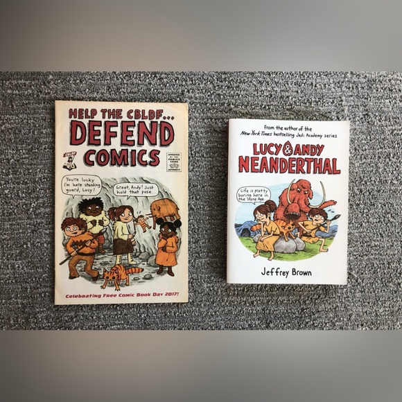 Lucy and Andy Neanderthal by Jeffrey Brown Bundle - Picture 1 of 6